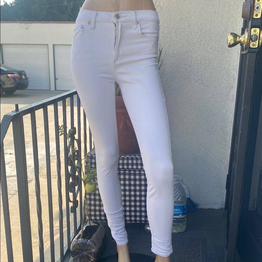 GAP Off-White Skinny Jeans Stretchy Full-Length